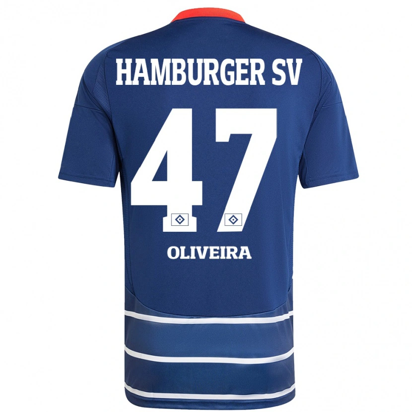 Danxen Dámské Nicolas Oliveira #47 Tmavě Modrá Daleko Hráčské Dresy 2024/25 Dres