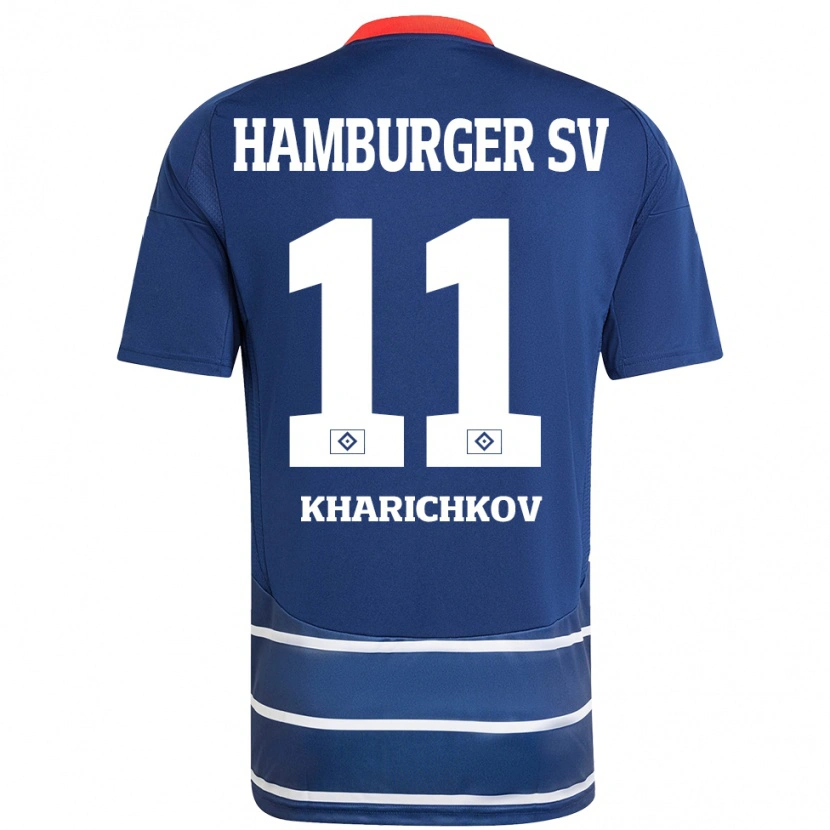 Danxen Dámské Valentyn Kharichkov #11 Tmavě Modrá Daleko Hráčské Dresy 2024/25 Dres