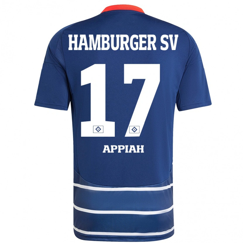 Danxen Dámské Emmanuel Appiah #17 Tmavě Modrá Daleko Hráčské Dresy 2024/25 Dres