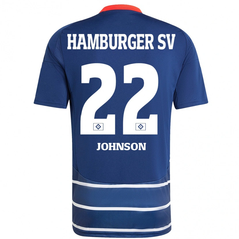 Danxen Dámské Emmanuel Johnson #22 Tmavě Modrá Daleko Hráčské Dresy 2024/25 Dres
