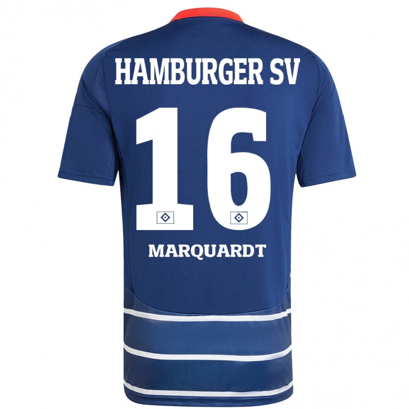 Danxen Dámské Dana Marquardt #16 Tmavě Modrá Daleko Hráčské Dresy 2024/25 Dres
