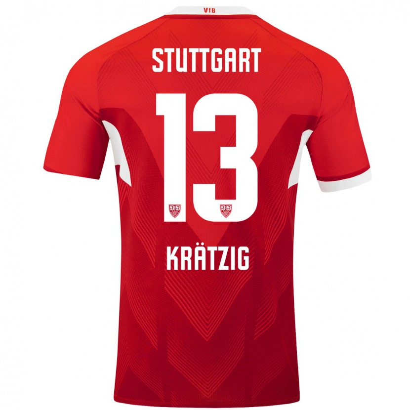 Danxen Dámské Frans Krätzig #13 Červená Bílá Daleko Hráčské Dresy 2024/25 Dres