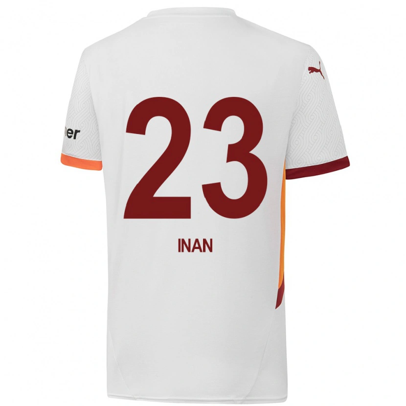 Danxen Dámské Müge İnan #23 Bílá Žlutá Červená Daleko Hráčské Dresy 2024/25 Dres