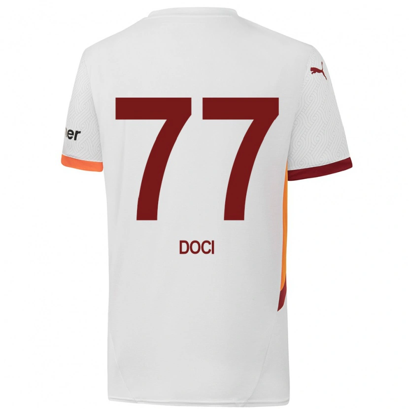 Danxen Dámské Megi Doci #77 Bílá Žlutá Červená Daleko Hráčské Dresy 2024/25 Dres