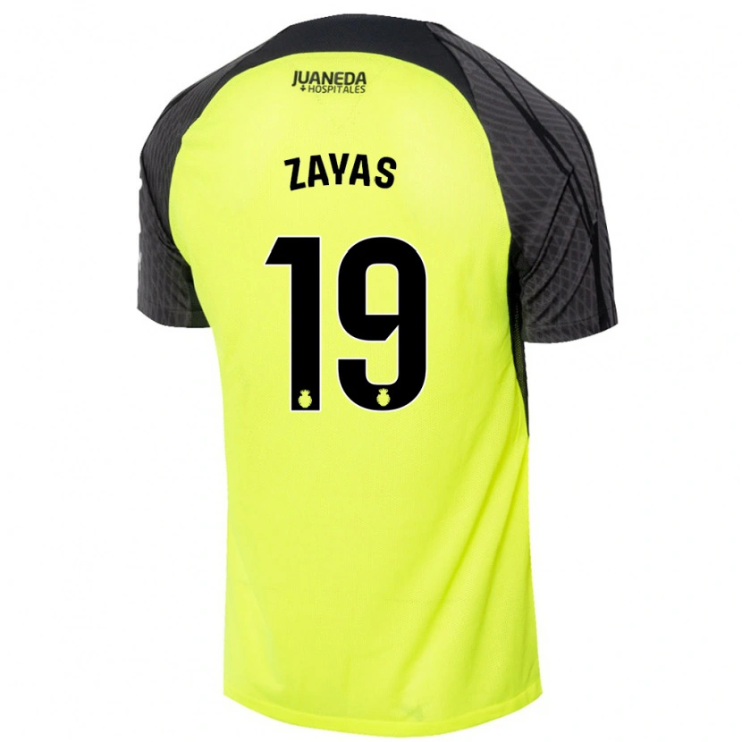 Danxen Dámské Yosmel Zayas #19 Fluorescenční Zelená Černá Daleko Hráčské Dresy 2024/25 Dres