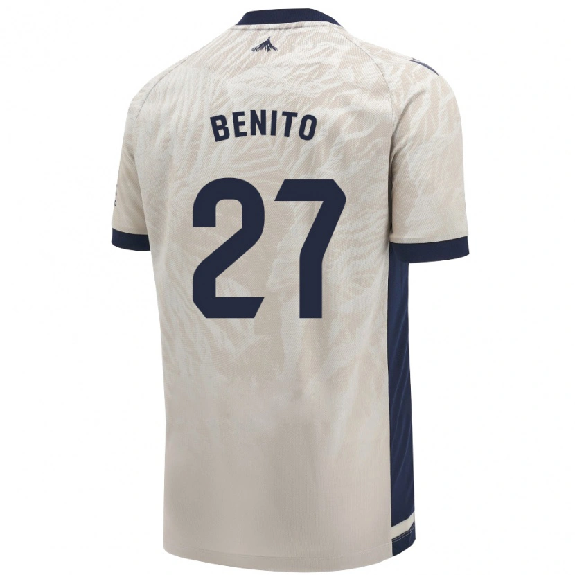Danxen Dámské Iker Benito #27 Světle Šedá Daleko Hráčské Dresy 2024/25 Dres