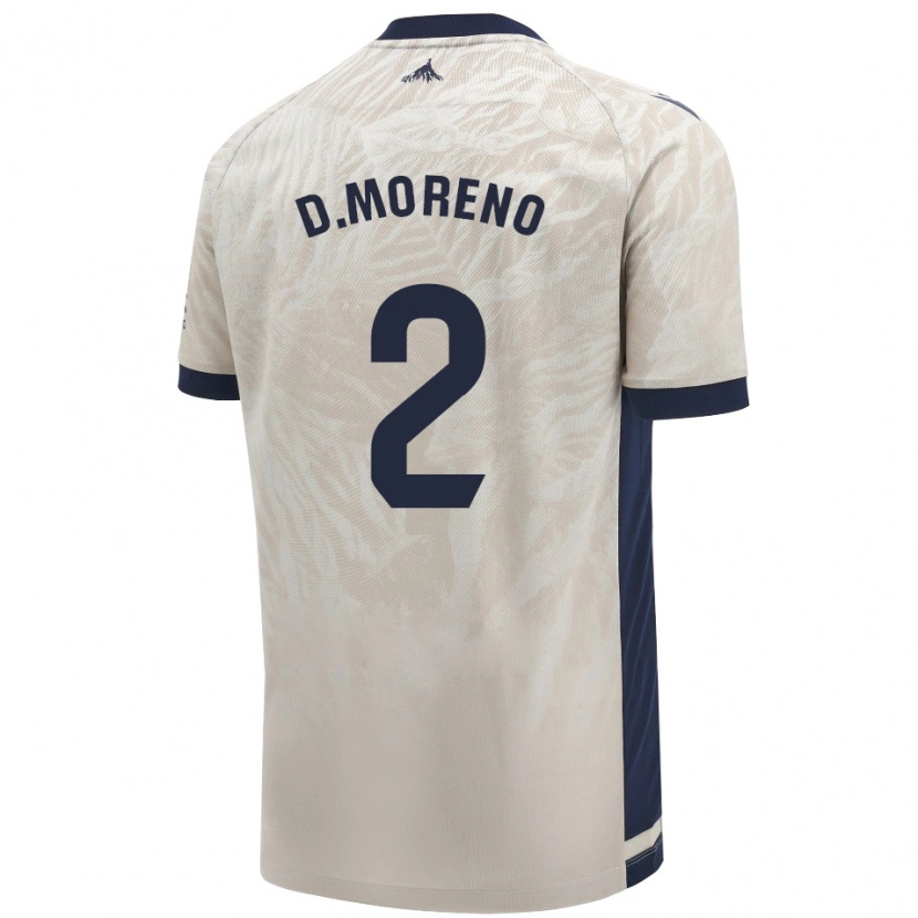 Danxen Dámské Diego Moreno #2 Světle Šedá Daleko Hráčské Dresy 2024/25 Dres