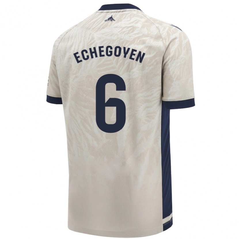 Danxen Dámské Mauro Echegoyen #6 Světle Šedá Daleko Hráčské Dresy 2024/25 Dres