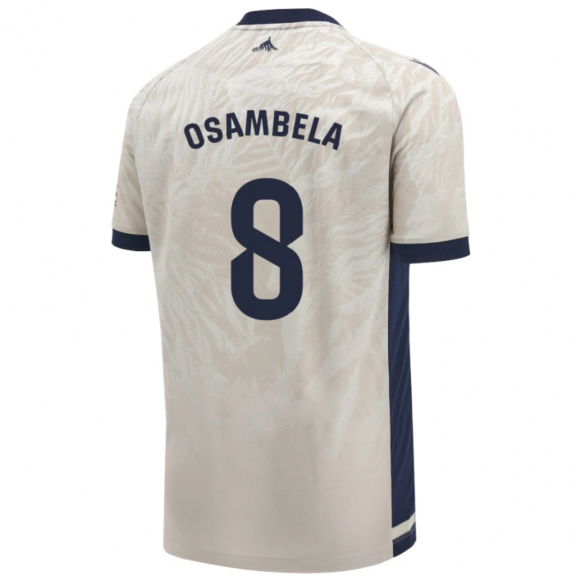 Danxen Dámské Asier Osambela #8 Světle Šedá Daleko Hráčské Dresy 2024/25 Dres