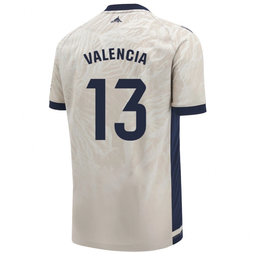 Danxen Dámské Pablo Valencia #13 Světle Šedá Daleko Hráčské Dresy 2024/25 Dres
