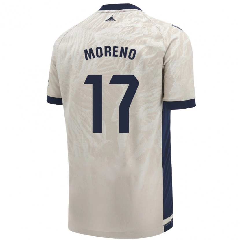 Danxen Dámské Pablo Moreno #17 Světle Šedá Daleko Hráčské Dresy 2024/25 Dres