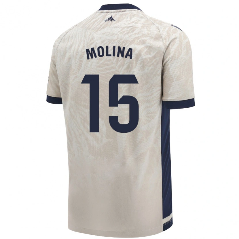 Danxen Dámské Guillem Molina #15 Světle Šedá Daleko Hráčské Dresy 2024/25 Dres