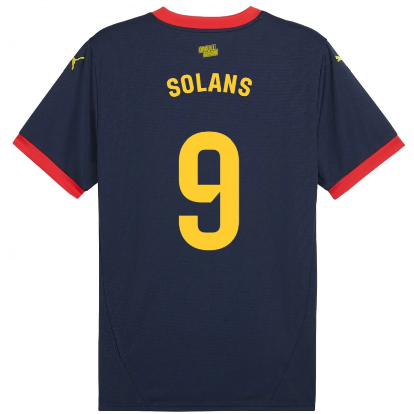 Danxen Dámské Sergi Solans #9 Tmavě Červená Daleko Hráčské Dresy 2024/25 Dres