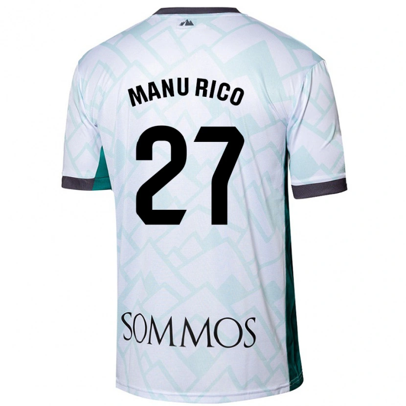 Danxen Dámské Manu Rico #27 Bílá Zelená Daleko Hráčské Dresy 2024/25 Dres