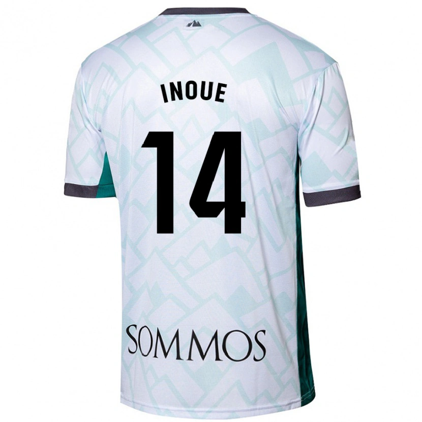 Danxen Dámské Moe Inoue #14 Bílá Zelená Daleko Hráčské Dresy 2024/25 Dres