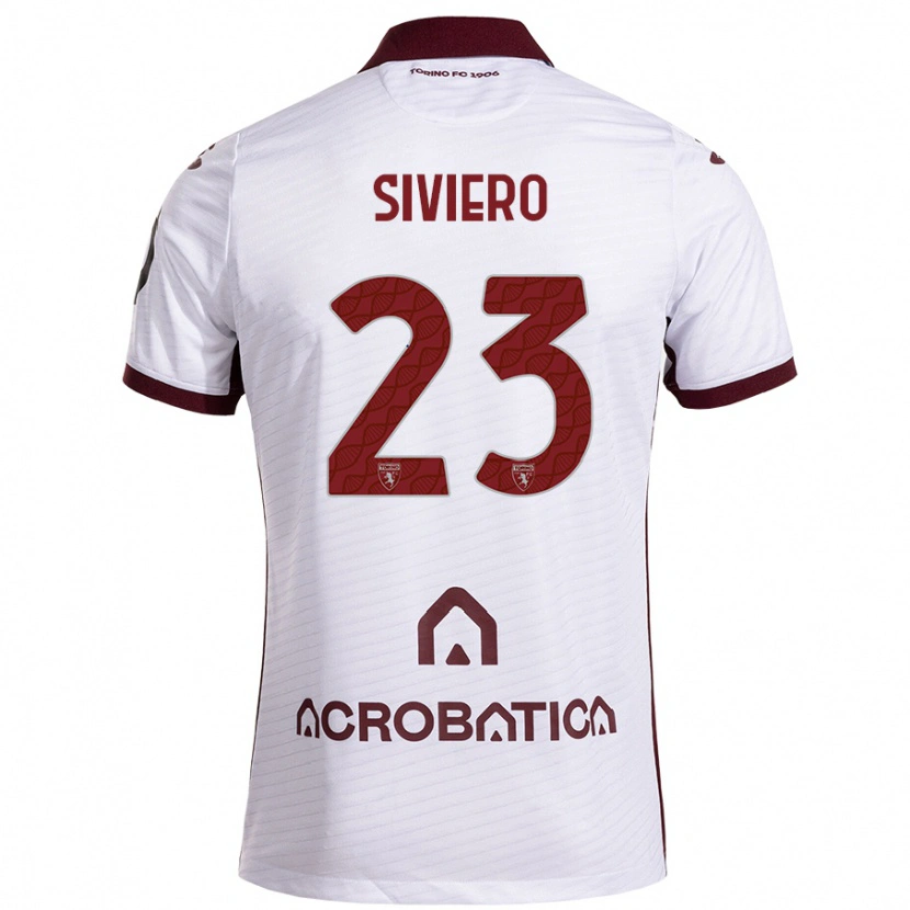 Danxen Dámské Lapo Siviero #23 Bílá Kaštanová Daleko Hráčské Dresy 2024/25 Dres