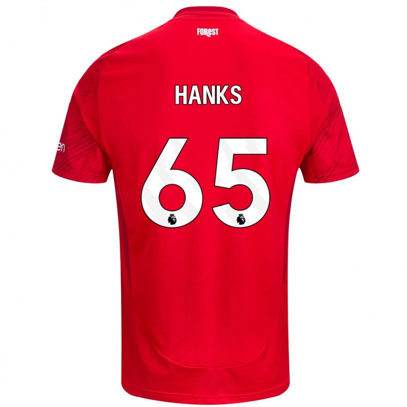 Danxen Dětské Justin Hanks #65 Červená Bílá Domů Hráčské Dresy 2024/25 Dres