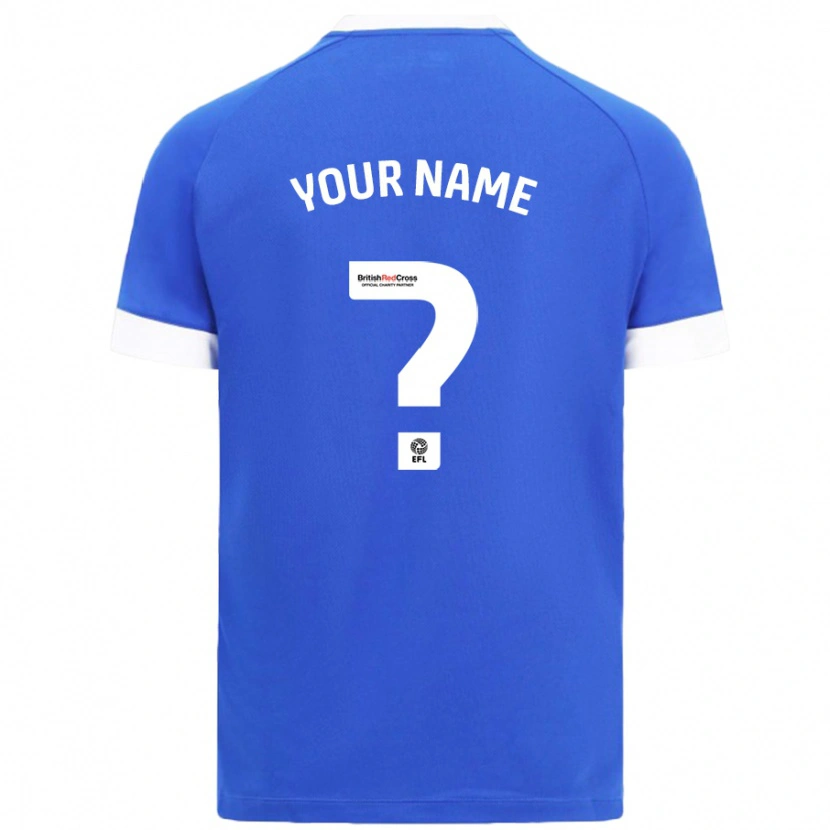 Danxen Dětské Tvé Jméno #0 Nebesky Modrá Domů Hráčské Dresy 2024/25 Dres