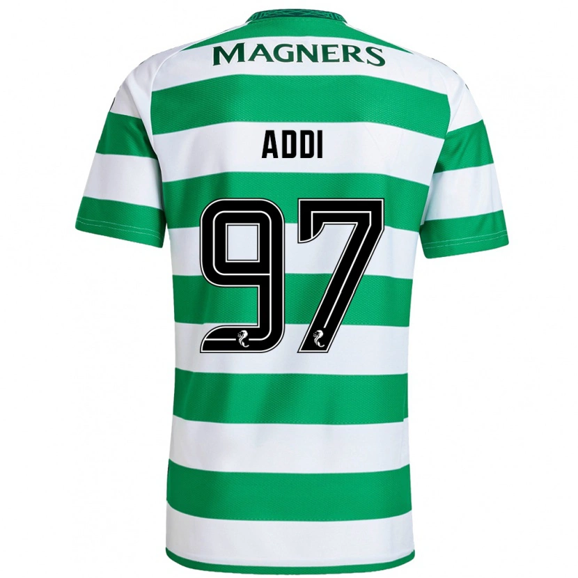Danxen Dětské Imane Addi #97 Zelená Bílá Domů Hráčské Dresy 2024/25 Dres