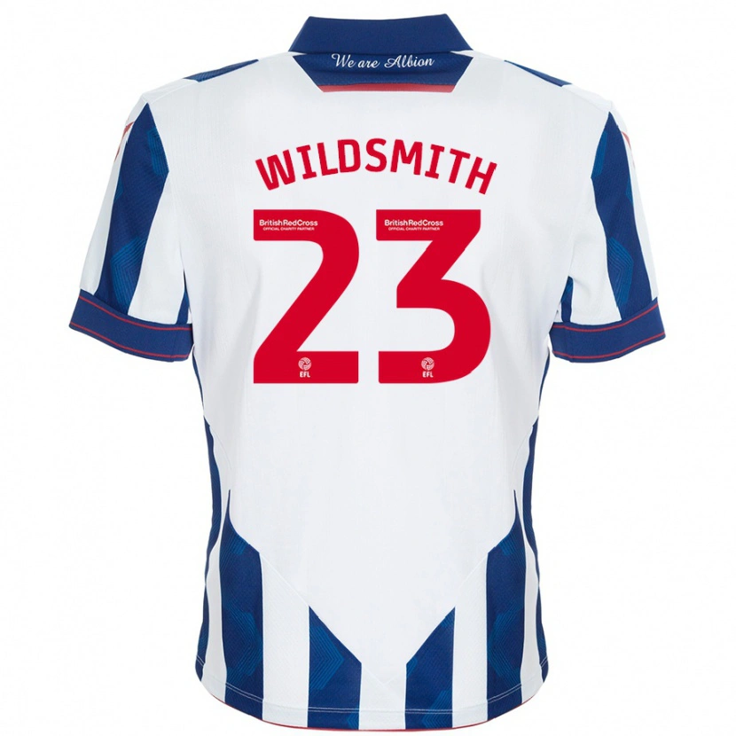 Danxen Dětské Joe Wildsmith #23 Bílá Tmavě Modrá Domů Hráčské Dresy 2024/25 Dres