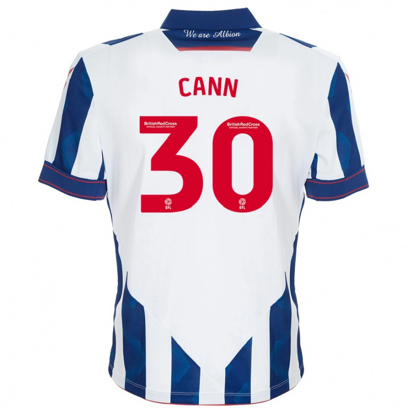 Danxen Dětské Ted Cann #30 Bílá Tmavě Modrá Domů Hráčské Dresy 2024/25 Dres