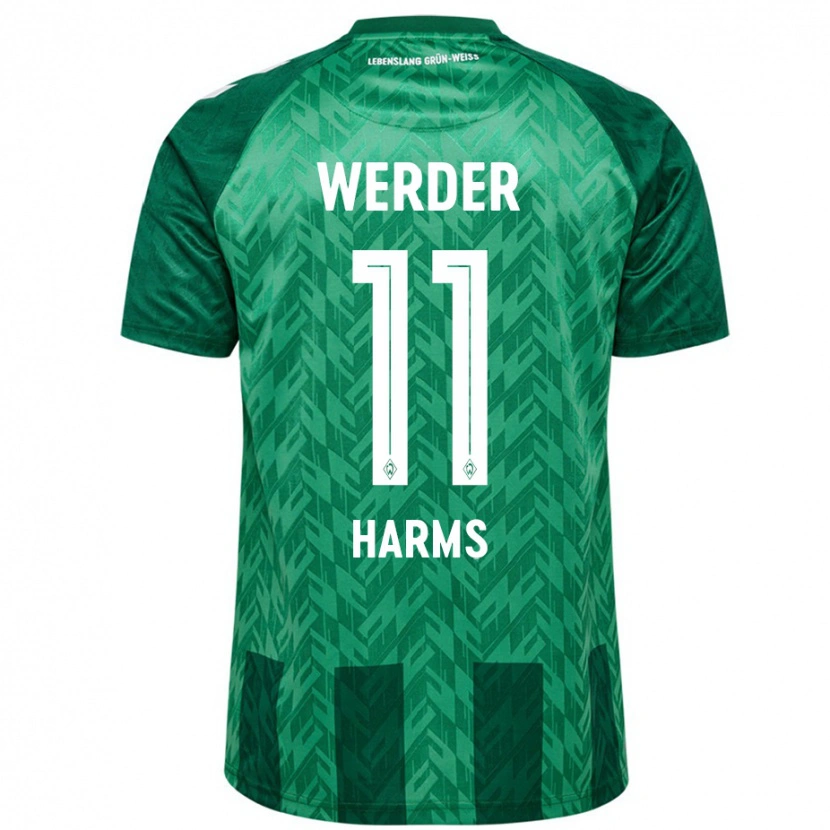 Danxen Dětské Noah Harms #11 Zelený Domů Hráčské Dresy 2024/25 Dres