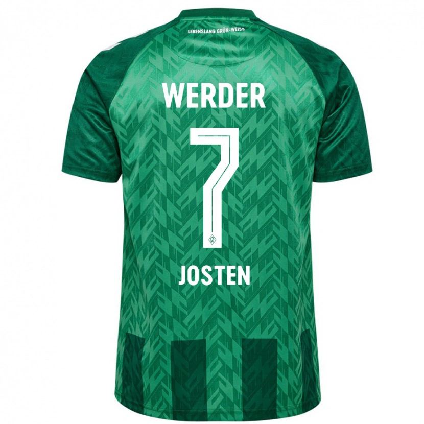 Danxen Dětské Lisa Josten #7 Zelený Domů Hráčské Dresy 2024/25 Dres