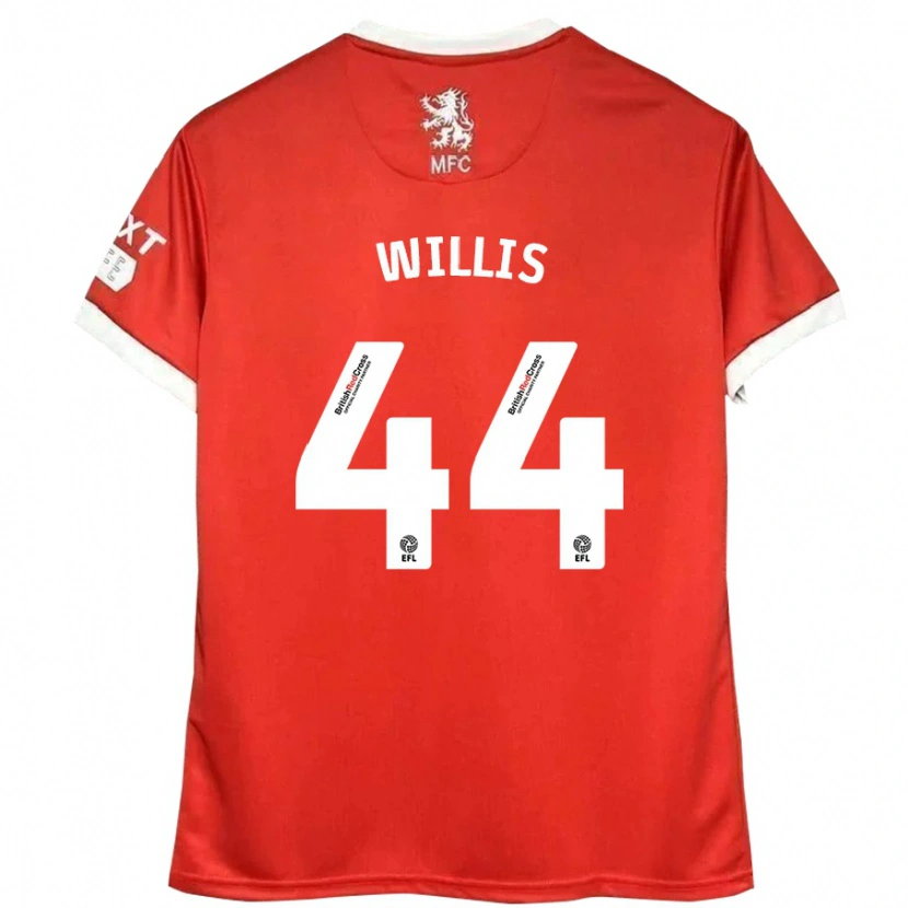 Danxen Dětské Pharrell Willis #44 Červená Bílá Domů Hráčské Dresy 2024/25 Dres