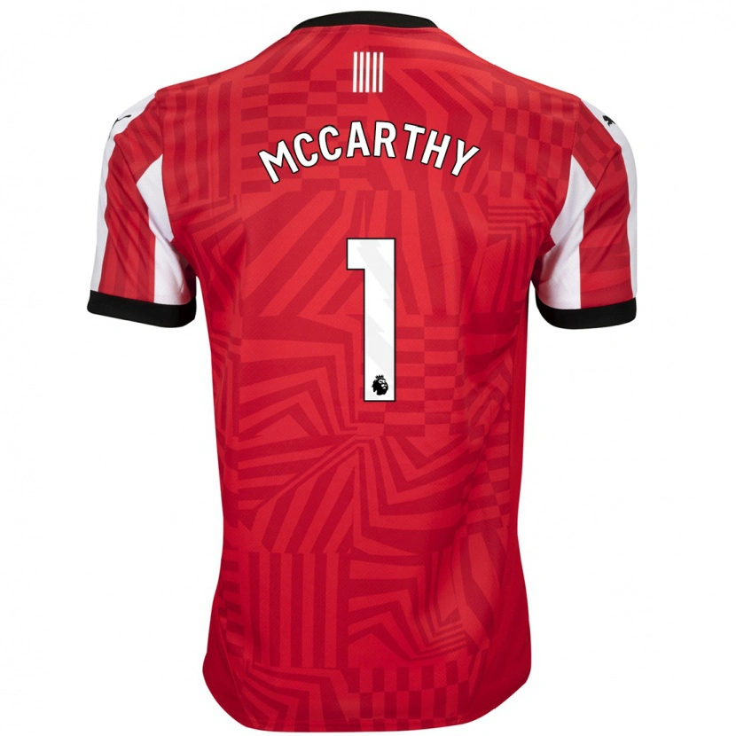Danxen Dětské Alex Mccarthy #1 Červená Bílá Domů Hráčské Dresy 2024/25 Dres