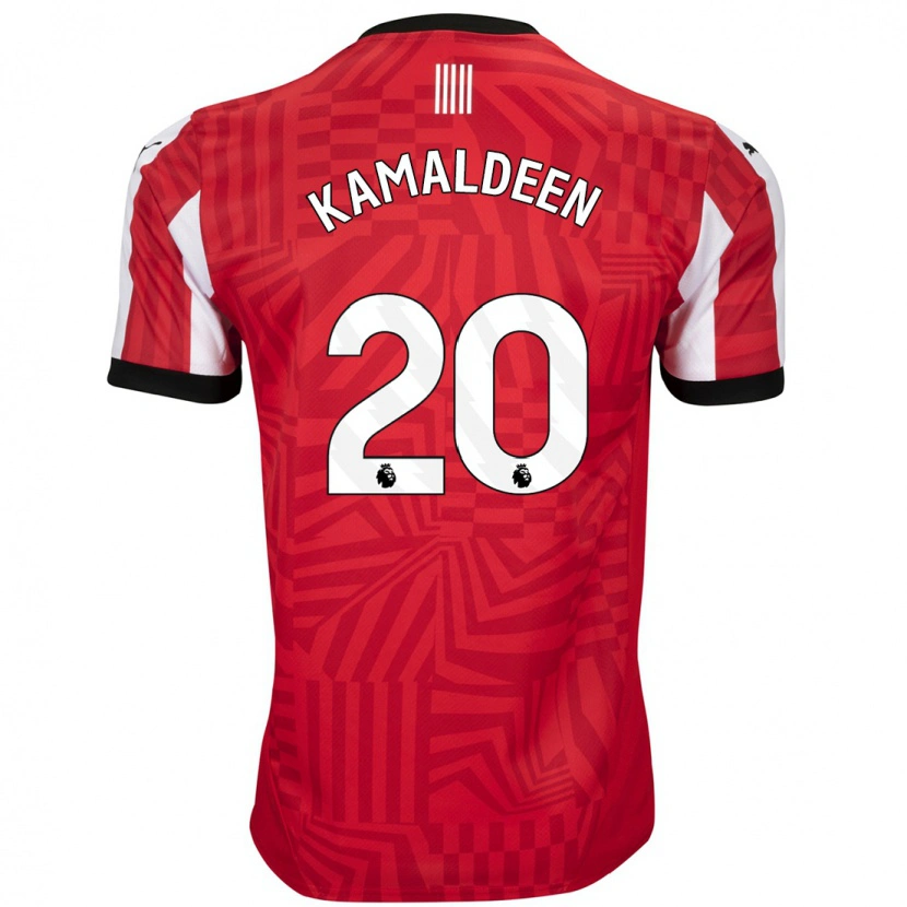 Danxen Dětské Kamaldeen Sulemana #20 Červená Bílá Domů Hráčské Dresy 2024/25 Dres