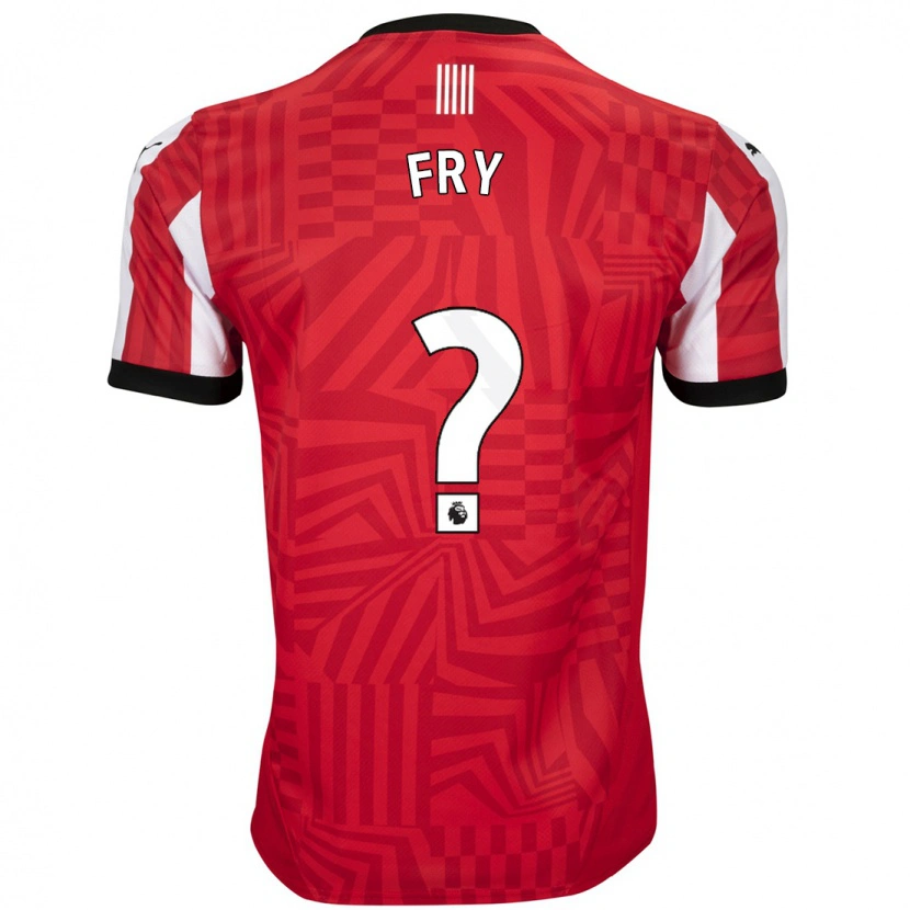 Danxen Dětské Max Fry #0 Červená Bílá Domů Hráčské Dresy 2024/25 Dres