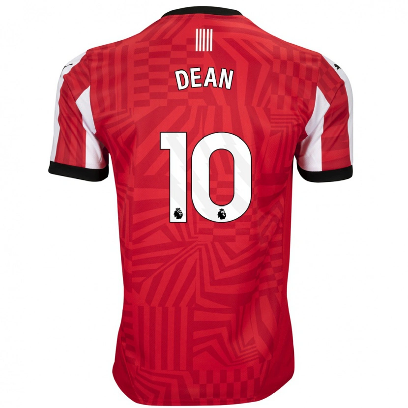 Danxen Dětské Rianna Dean #10 Červená Bílá Domů Hráčské Dresy 2024/25 Dres