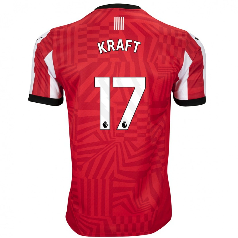 Danxen Dětské Emily Kraft #17 Červená Bílá Domů Hráčské Dresy 2024/25 Dres