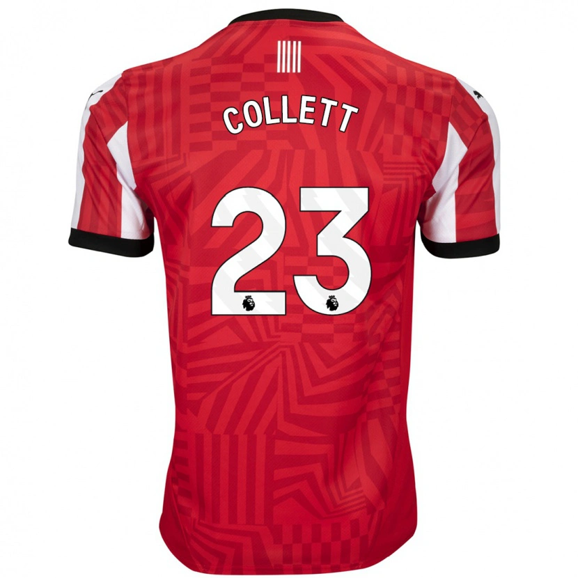 Danxen Dětské Megan Collett #23 Červená Bílá Domů Hráčské Dresy 2024/25 Dres