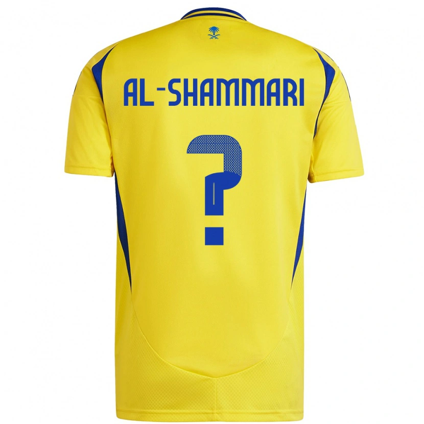 Danxen Dětské Mansour Al-Shammari #0 Žlutá Modrá Domů Hráčské Dresy 2024/25 Dres