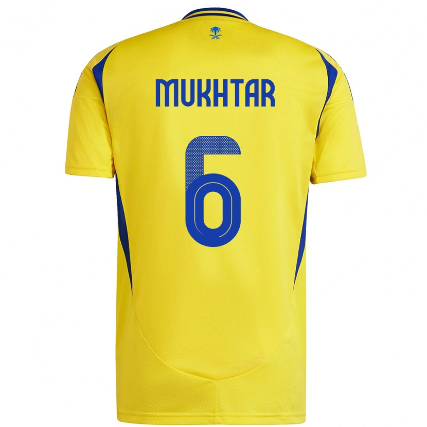 Danxen Dětské Mukhtar Ali #6 Žlutá Modrá Domů Hráčské Dresy 2024/25 Dres