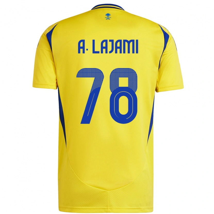Danxen Dětské Ali Lajami #78 Žlutá Modrá Domů Hráčské Dresy 2024/25 Dres