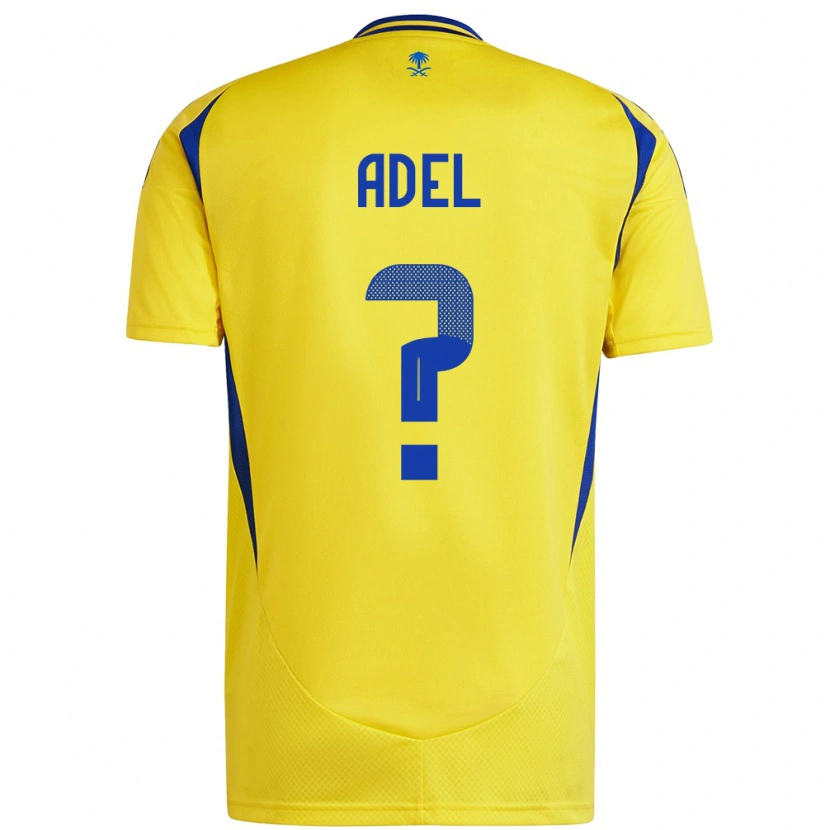 Danxen Dětské Aida Adel #0 Žlutá Modrá Domů Hráčské Dresy 2024/25 Dres