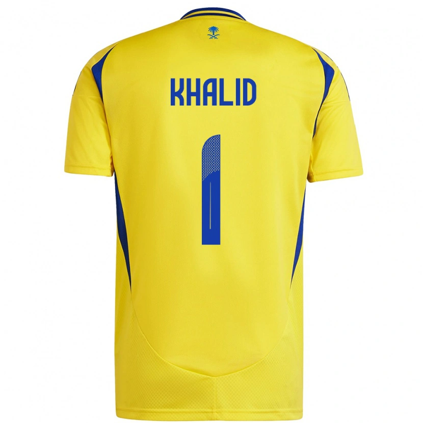 Danxen Dětské Sara Khalid #1 Žlutá Modrá Domů Hráčské Dresy 2024/25 Dres