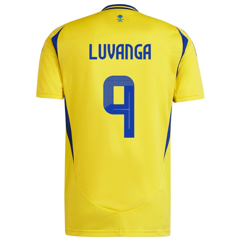 Danxen Dětské Clara Luvanga #9 Žlutá Modrá Domů Hráčské Dresy 2024/25 Dres