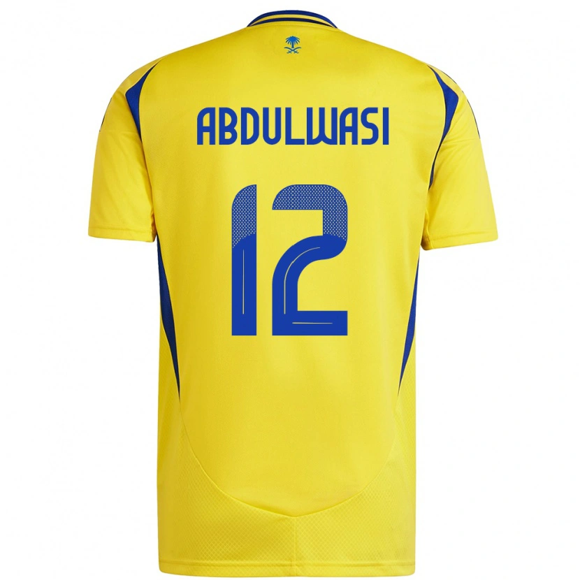 Danxen Dětské Dalal Abdulwasi #12 Žlutá Modrá Domů Hráčské Dresy 2024/25 Dres