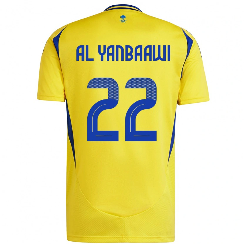 Danxen Dětské Tahani Al-Yanbaawi #22 Žlutá Modrá Domů Hráčské Dresy 2024/25 Dres