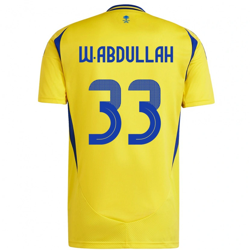 Danxen Dětské Waleed Abdullah #33 Žlutá Modrá Domů Hráčské Dresy 2024/25 Dres