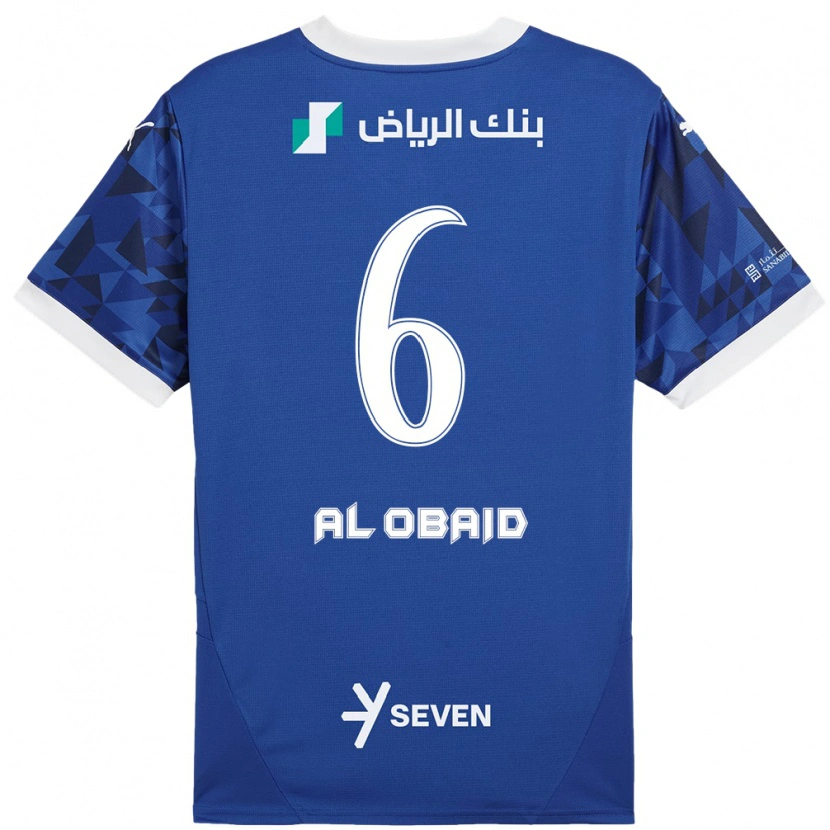 Danxen Dětské Lulu Al-Obaid #6 Tmavě Modrá Bílá Domů Hráčské Dresy 2024/25 Dres