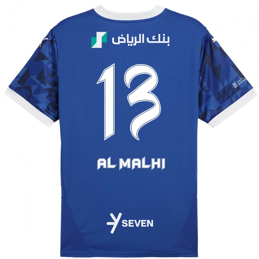 Danxen Dětské Al Muhra Al-Malhi #13 Tmavě Modrá Bílá Domů Hráčské Dresy 2024/25 Dres
