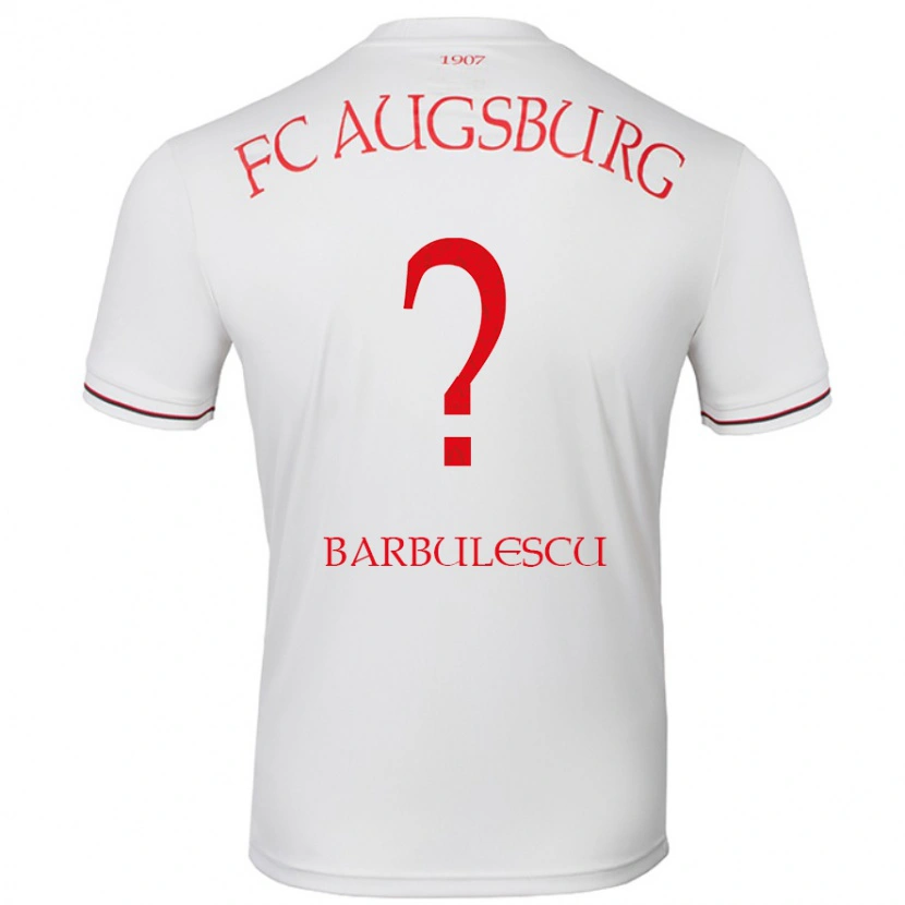 Danxen Dětské Luca Bărbulescu #0 Bílý Domů Hráčské Dresy 2024/25 Dres
