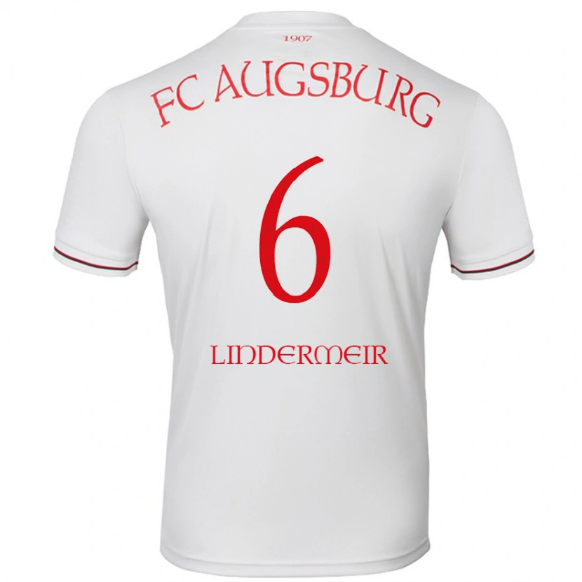 Danxen Dětské Dominik Lindermeir #6 Bílý Domů Hráčské Dresy 2024/25 Dres
