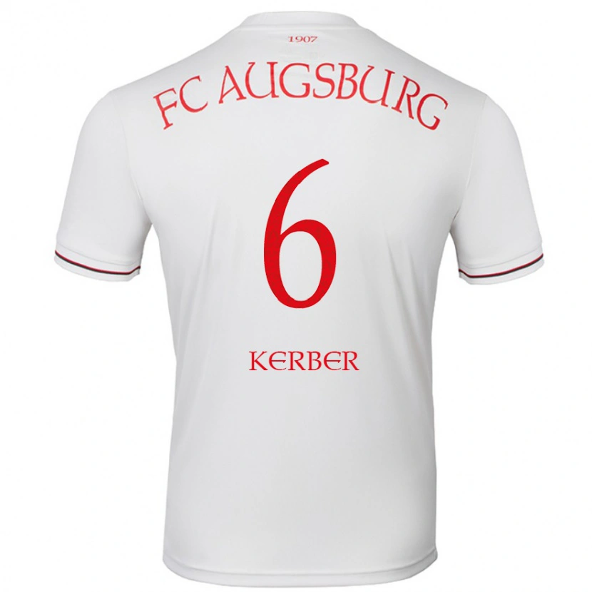 Danxen Dětské Luca Kerber #6 Bílý Domů Hráčské Dresy 2024/25 Dres