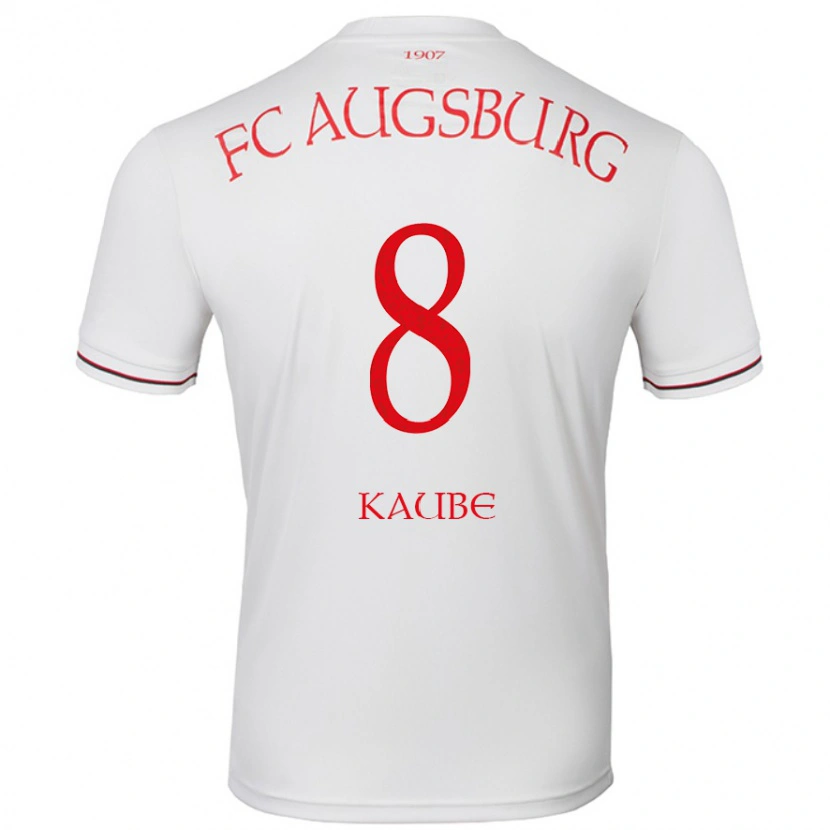 Danxen Dětské Moritz Kaube #8 Bílý Domů Hráčské Dresy 2024/25 Dres