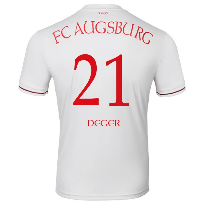 Danxen Dětské David Deger #21 Bílý Domů Hráčské Dresy 2024/25 Dres